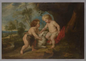Het kindje Jezus en de heilige Johannes de Doper