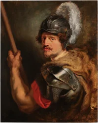 Engels:  Portret van een man als de god Mars