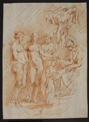 Figuurcompositie, uit "De geschiedenis van Maria de