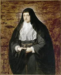 Infante Isabella van Spanje gekleed als een religieuze van de Orde van de Clarissen