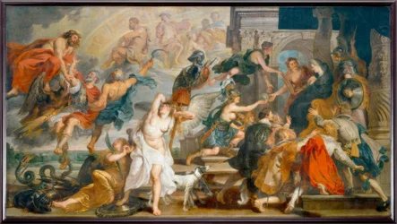 De apotheose van Hendrik IV en de proclamatie