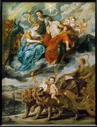 De ontmoeting van de koning en Marie de Medicis in Lyon