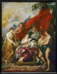 De geboorte van Louis XIII in Fontainebleau