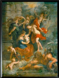 De geboorte van koningin Marie de Médicis, in Florence op 26 april 1573