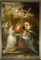 Maria verschijnt aan de heilige Ildefonso