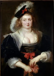 Portret van Helene Fourment (1614-1673), in de handschoen (detail)