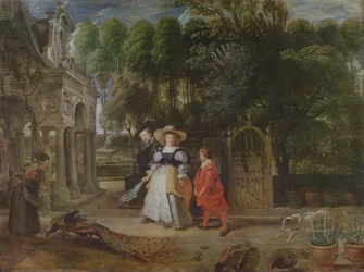 Rubens en Helene Fourment (1614-73) in de Tuin