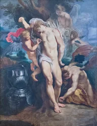 Sint Sebastiaan genezen door engelen