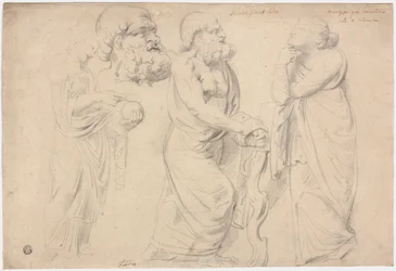 Studies van een Romeinse sarcofaag