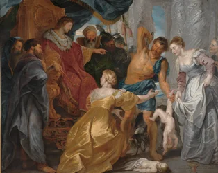 Het oordeel van Salomo, c.1617