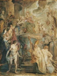 Het mystieke huwelijk van de heilige Catharina