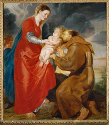 De Maagd presenteert het kindje Jezus aan Franciscus