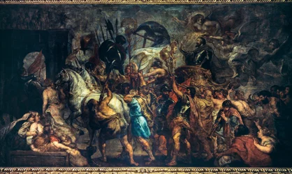 Triomfantelijke intocht van Hendrik IV in Parijs