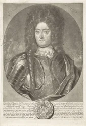 Portret van generaal admiraal François Lefort, 1698