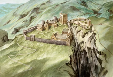 Peveril Castle, 14e eeuw, ca. 1990-2010