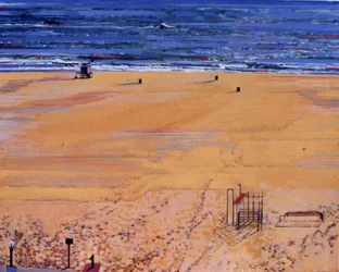 Van het strand:Santa Monica, 2003 (olieverf op doek)