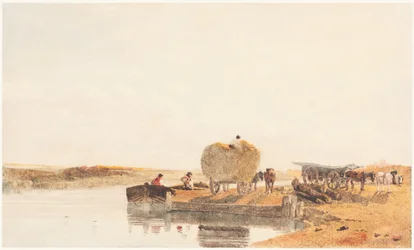 Avond op de Foss Dyke bij Lincoln