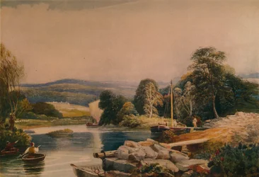 Aan de Teify, Cardiganshire, 19e eeuw, 1935