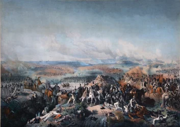 De Slag bij Borodino op 26 augustus 1812, eerste kwart van de 19e eeuw