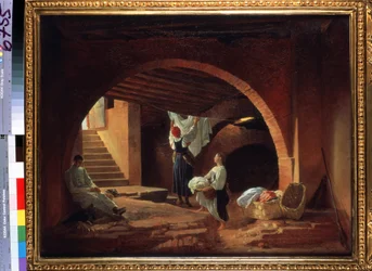 De zolder van de Academie voor Schone Kunsten in Sint-Petersburg