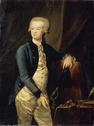 Portret van Baron Pyotr Fyodorovich Maltitz 1753-1826, 1785