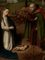 Detail (Aanbidding van het Christuskind)