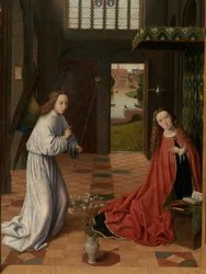 Detail van de Aankondiging