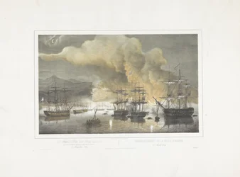 Bombardement van Algiers, 1816 (title on object)