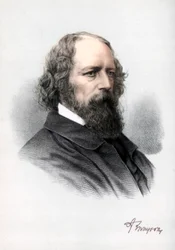 Alfred Tennyson, 1e Baron Tennyson, Engelse dichter, c1890