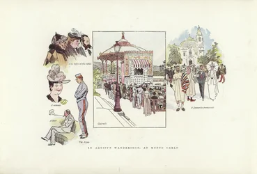 Zwerftochten van een kunstenaar, in Monte Carlo