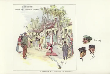 Zwerftochten van een kunstenaar, in Picardië