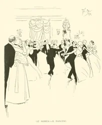 Cartoon door Phil May, uit de jaren 1890