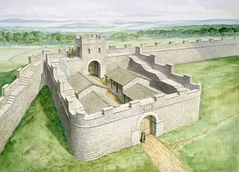 Hadrianusmuur Cawfields Milecastle, 2e eeuw, 1990-2010
