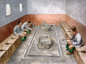Romeins latrine, 2e eeuw, ca. 1990-2010