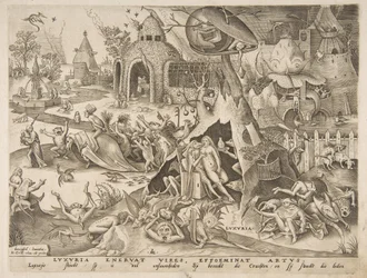 Lust Luxuria uit De zeven hoofdzonden, 1558