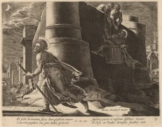 Sint Paulus Ontsnapt uit Damascus
