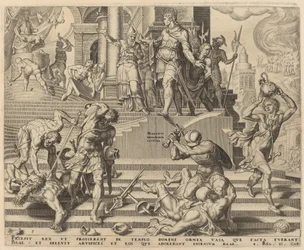 De Vernietiging van de Tempel van Baäl en de Slachting van Zijn Priesters