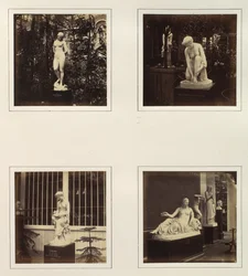 [Beelden van Andromeda, het Toilet van Atalanta, Corinna en een Najade], ca. 1859