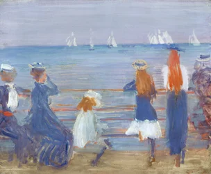 Kijken naar de Cowes Regatta, 1892