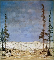 Berglandschap (winterlandschap)