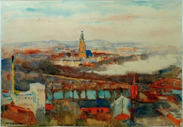 Uitzicht op Potsdam en de Garnizoenskerk