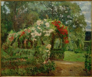 Rozenprieel in de tuin van Richter