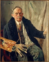 Zelfportret in Mantel