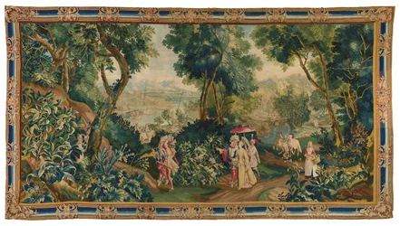 Beauvais historisch wandtapijt, eind 17e - begin 18e eeuw