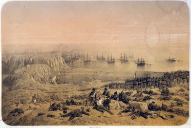 Krimoorlog (1853-1856): de Slag bij de Alma op 09/20/1854. Illustratie