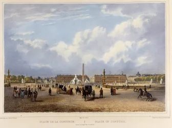 La Place de la Concorde (obelisk) - in 