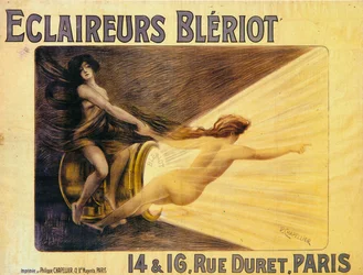 Advertentie voor Bleriot koplampen, ca. 1905