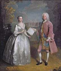 Portret van Henry 7e Burggraaf Irwin en zijn Vrouw Anne