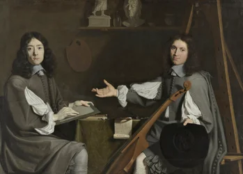 Dubbelportret van beide kunstenaars