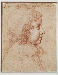 Portret van Louis XIV als kind ...